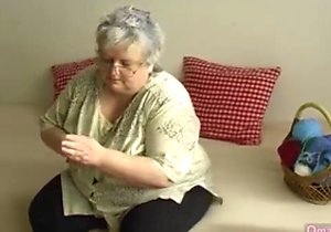 Unforgettable scene featuring an overweight, mannish GILF